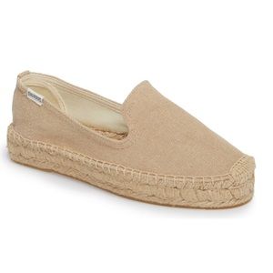 Soludos Platform Smoking Slipper, Safari Color